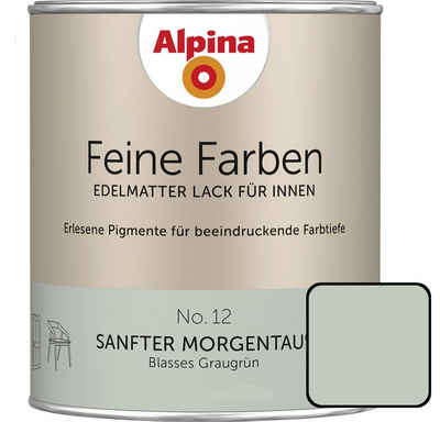 Alpina Wandfarbe Alpina Feine Farben Lack No. 12 Sanfter Morgentau