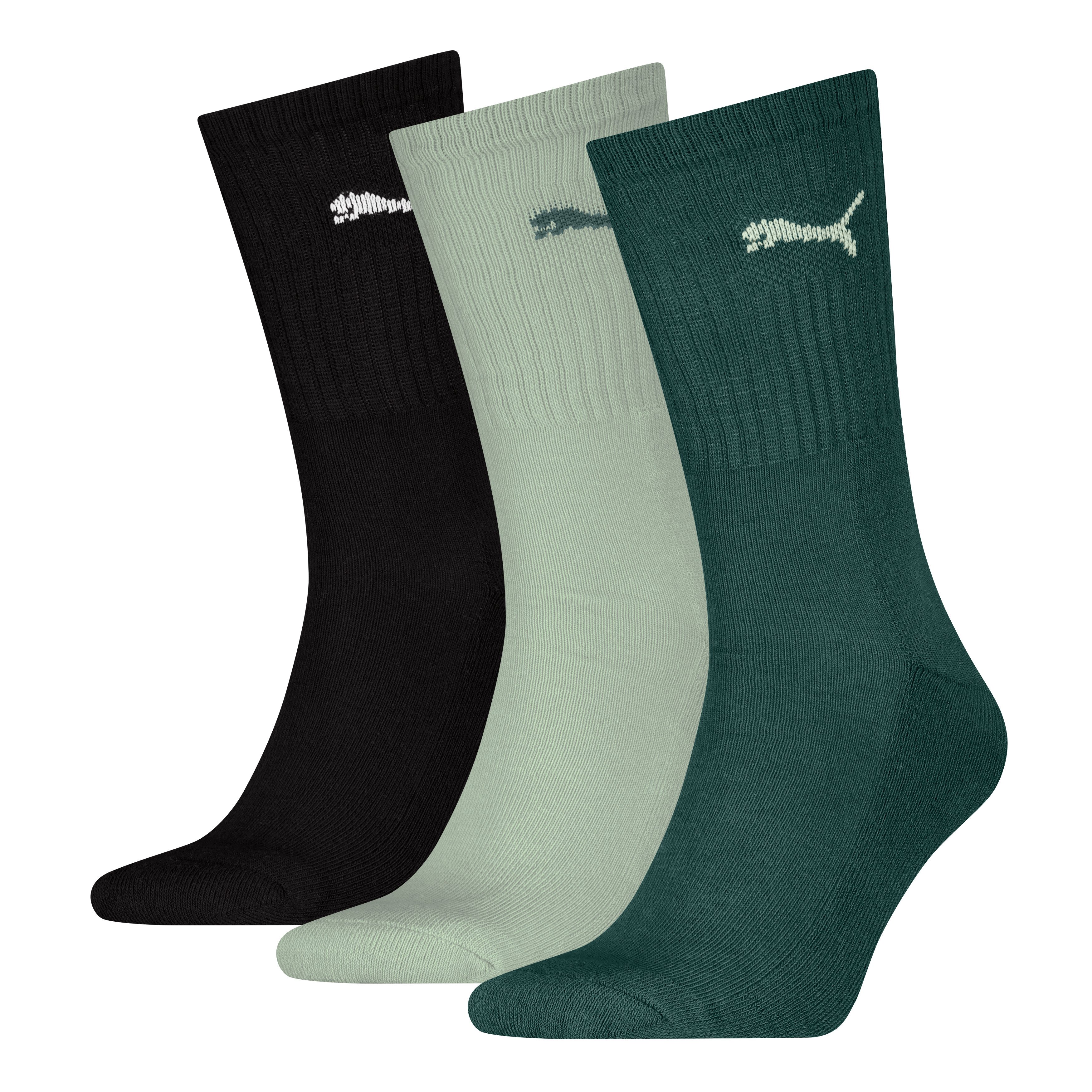 PUMA Socken PUMA UNISEX CREW SOCK 3P (3 Paar) mit farblichem Logo