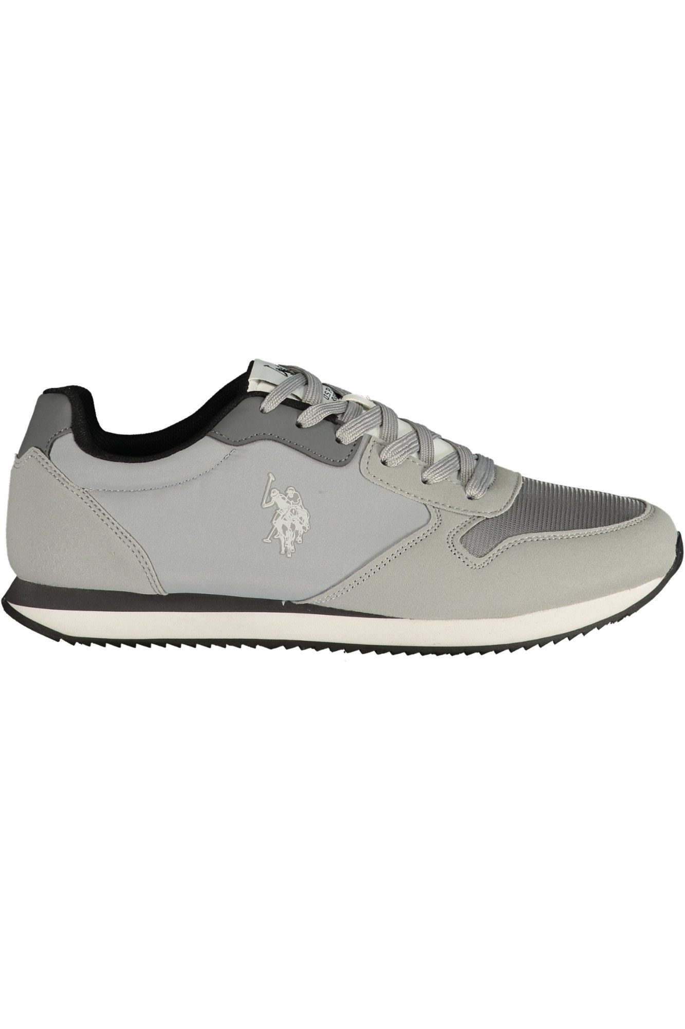 U.S. Polo Sneaker Herren Sportschuh grau mit Schnürsenkeln und