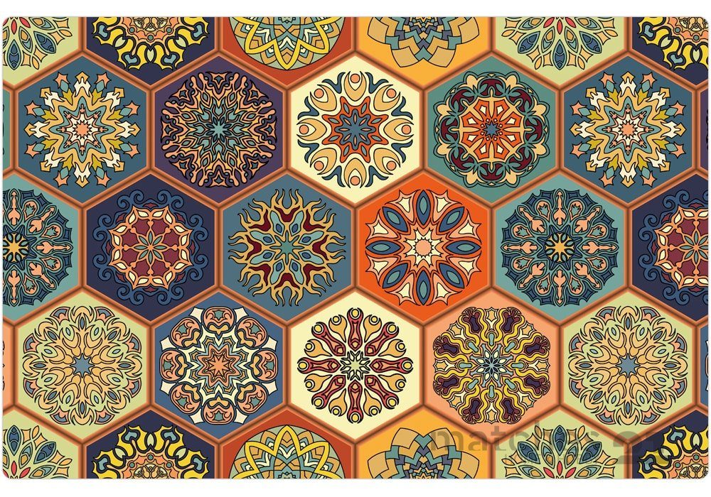 matches21 HOME & HOBBY Platzset Abwaschbare Tischsets 6er Set moderne Kache günstig online kaufen