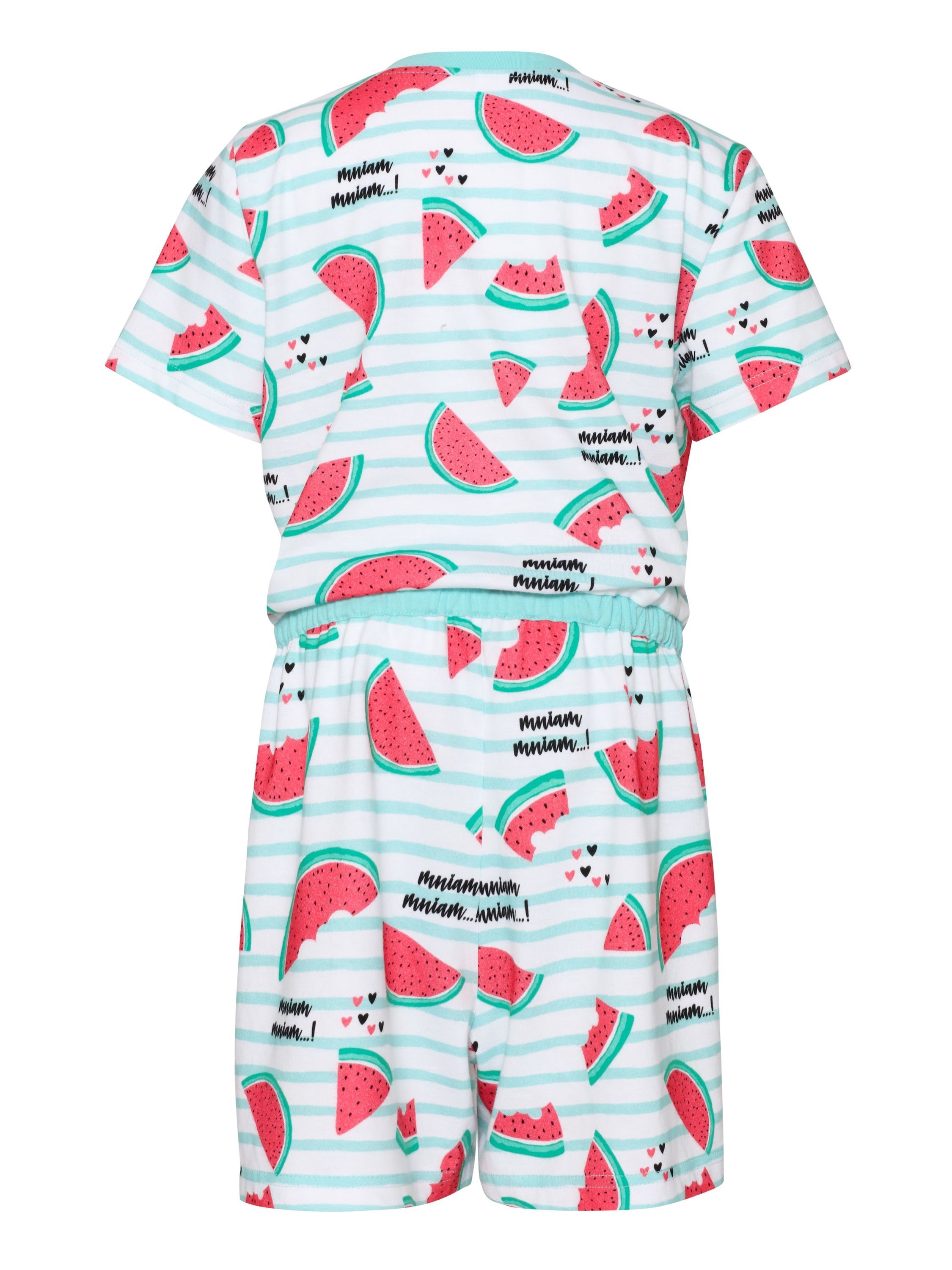 MS10-267 Schlafanzug Overall Wassermelone Merry Schlafanzug Style Short Mädchen