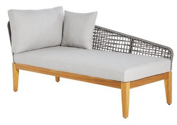 Timbers Gartenlounge-Set Sunnyvale, (Set, 3-tlg., 2x Sofa, 1x Tisch/Hocker 70x70x28 cm), inkl. Auflagen, Gestell aus hochwertigem Massivholz