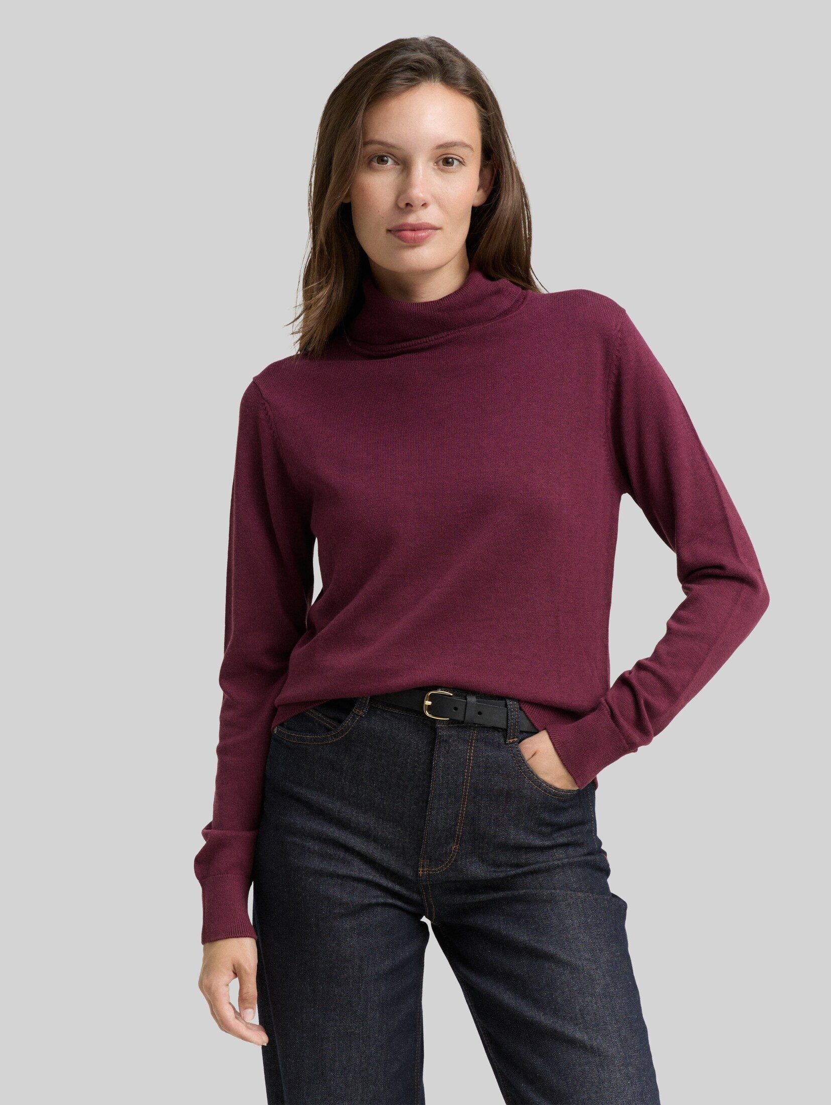 TOM TAILOR Strickpullover Pullover & Strickjacken Basic Rollkragenpullover