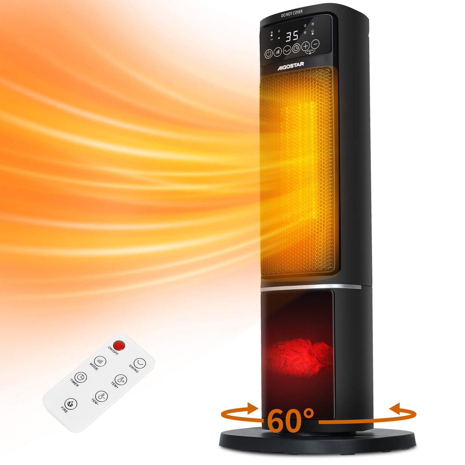 Aigostar Ölradiator Heizlüfter mit Fernbedienung, LED, günstig online kaufen