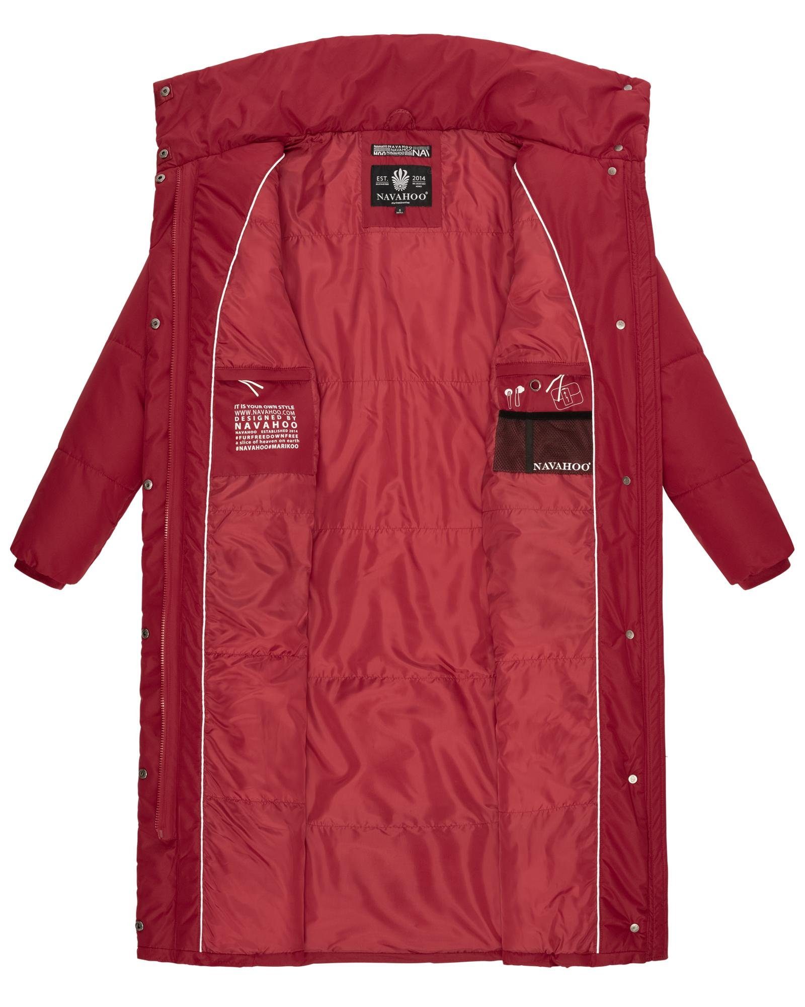 Navahoo Steppmantel Mirenaa Stylischer Damen Wintermantel mit Gürtel – Bild 4 von 5