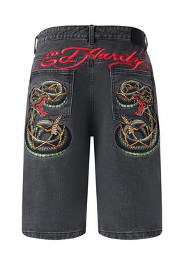 Ed Hardy Shorts Short Jeans Ed Hardy Black Snake Denim, G L, F grey