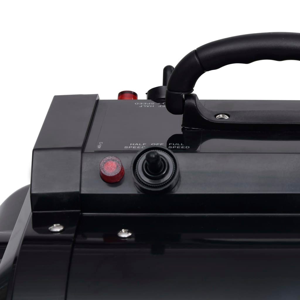 vidaXL Hundeschermaschine Haustiertrockner Doppelmotor Schwarz