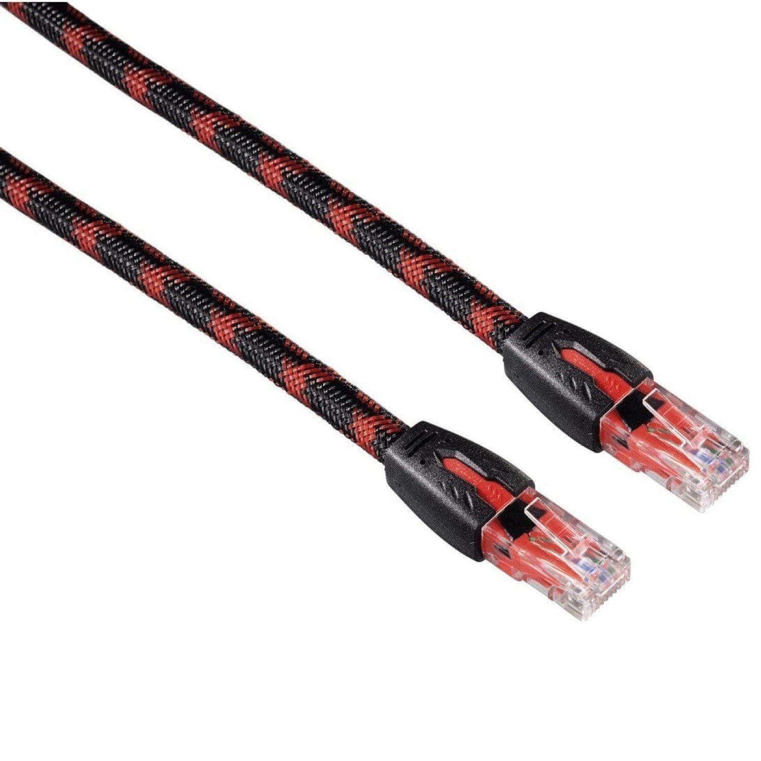 Hama 3m Gaming Netzwerk-Kabel Cat6 Lan-Kabel Live LAN-Kabel, RJ45, Kein (300 cm), Patch-Kabel Cat 6 Gigabit Ethernet