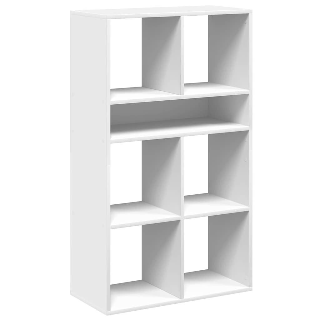 vidaXL Bücherregal Bücherregal Weiß 66x31x112 cm Holzwerkstoff, 1-tlg.