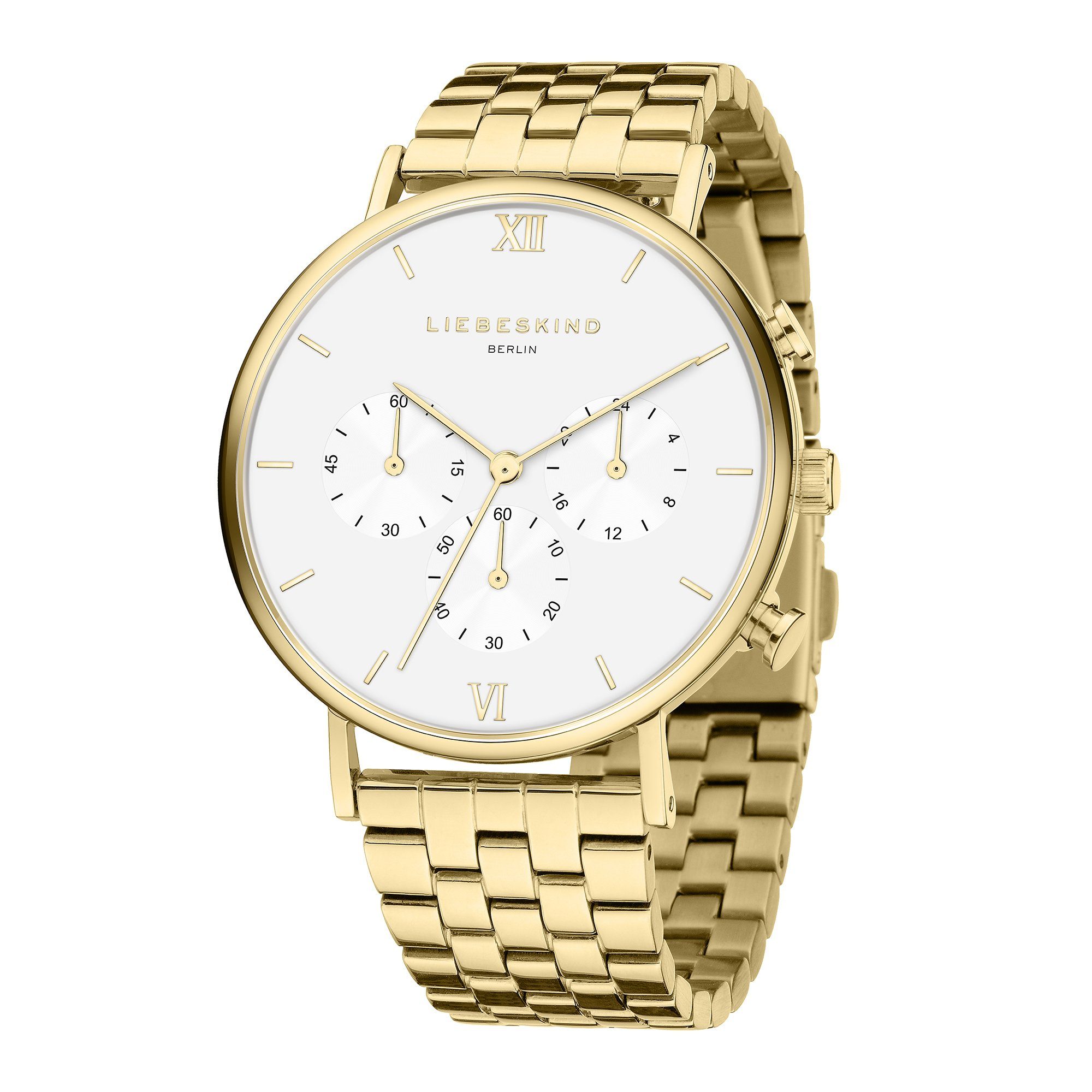 Chronograph gold Berlin Armbanduhr Liebeskind