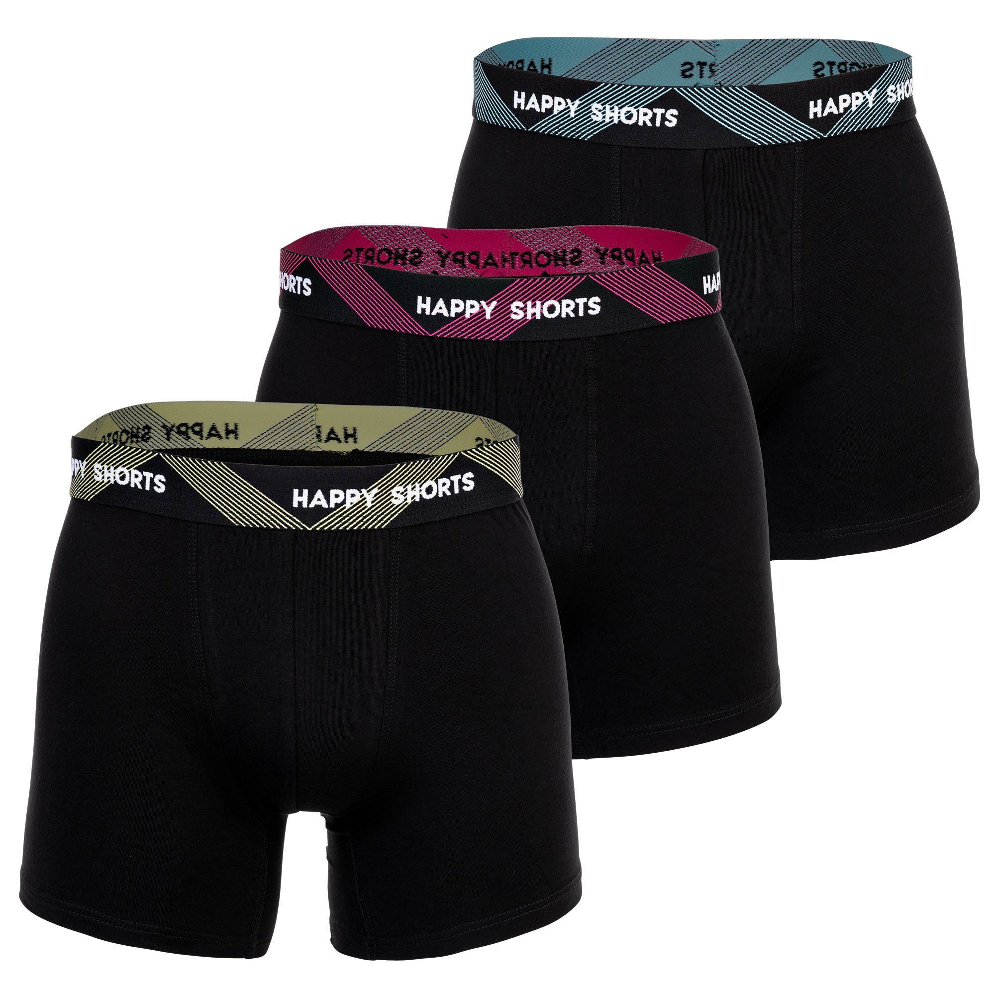 Boxer Herren Boxershort 3er Pack Baumwolle