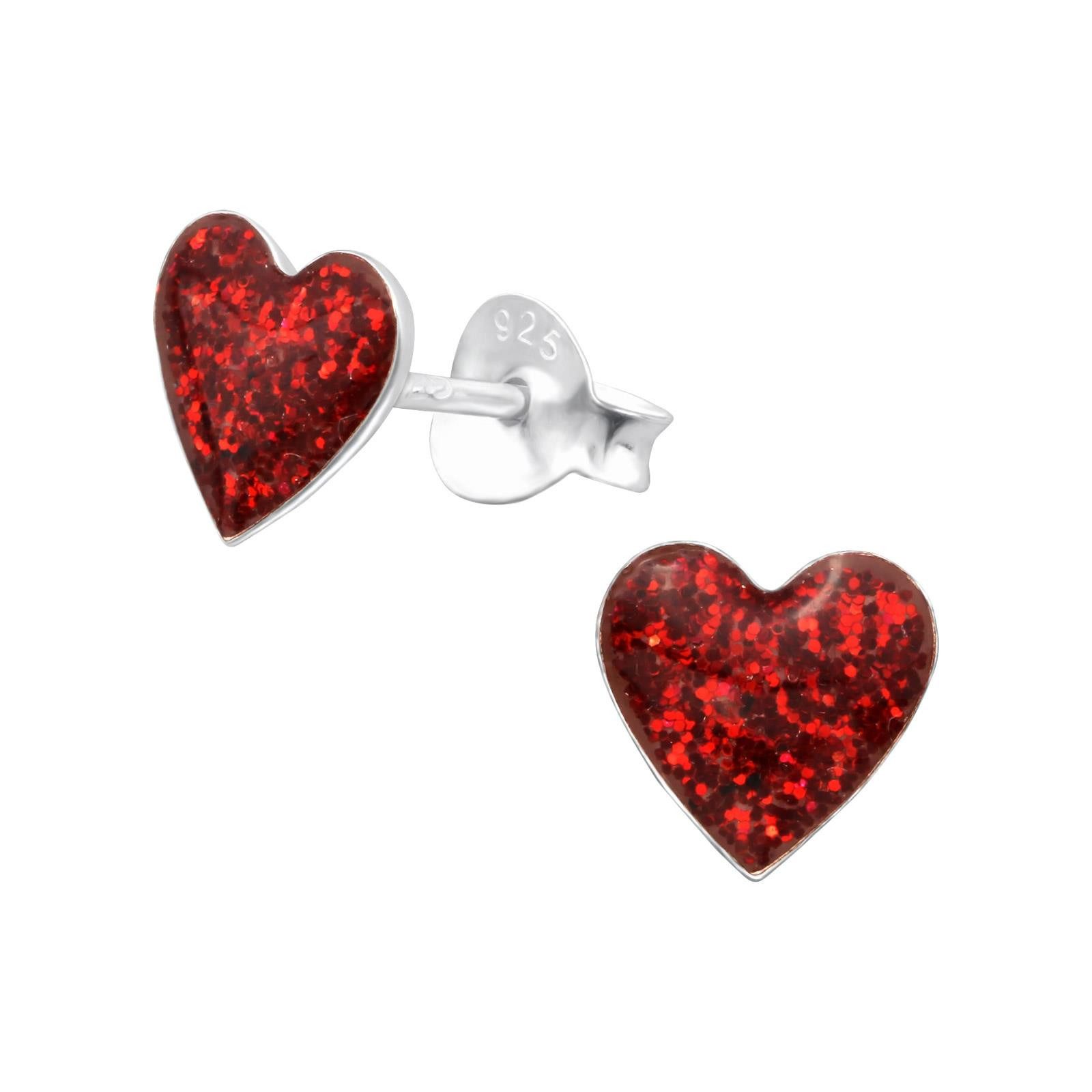 Ohrring-Set Herz Kinder Ohrringe 925 Silber Ohrstecker