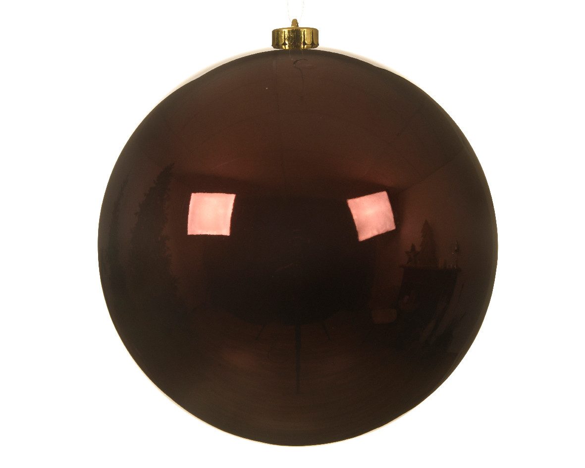 Kaemingk Weihnachtsbaumkugel, Weihnachtskugeln Kunststoff 20cm 1 Stück - Rotholz