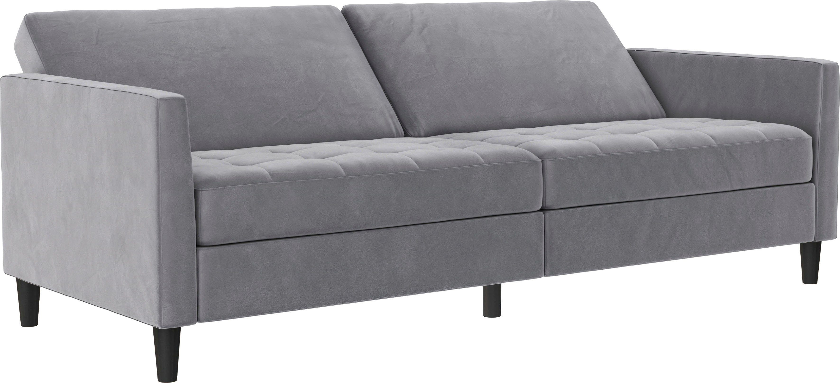 Dorel Home 3-Sitzer Presley, und Bett-Funktion Rückenlehne verstellbarer Sofa mit