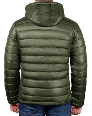 Geo Norway Allwetterjacke Herren Steppjacke bacalender (1-St) mit Kapuze