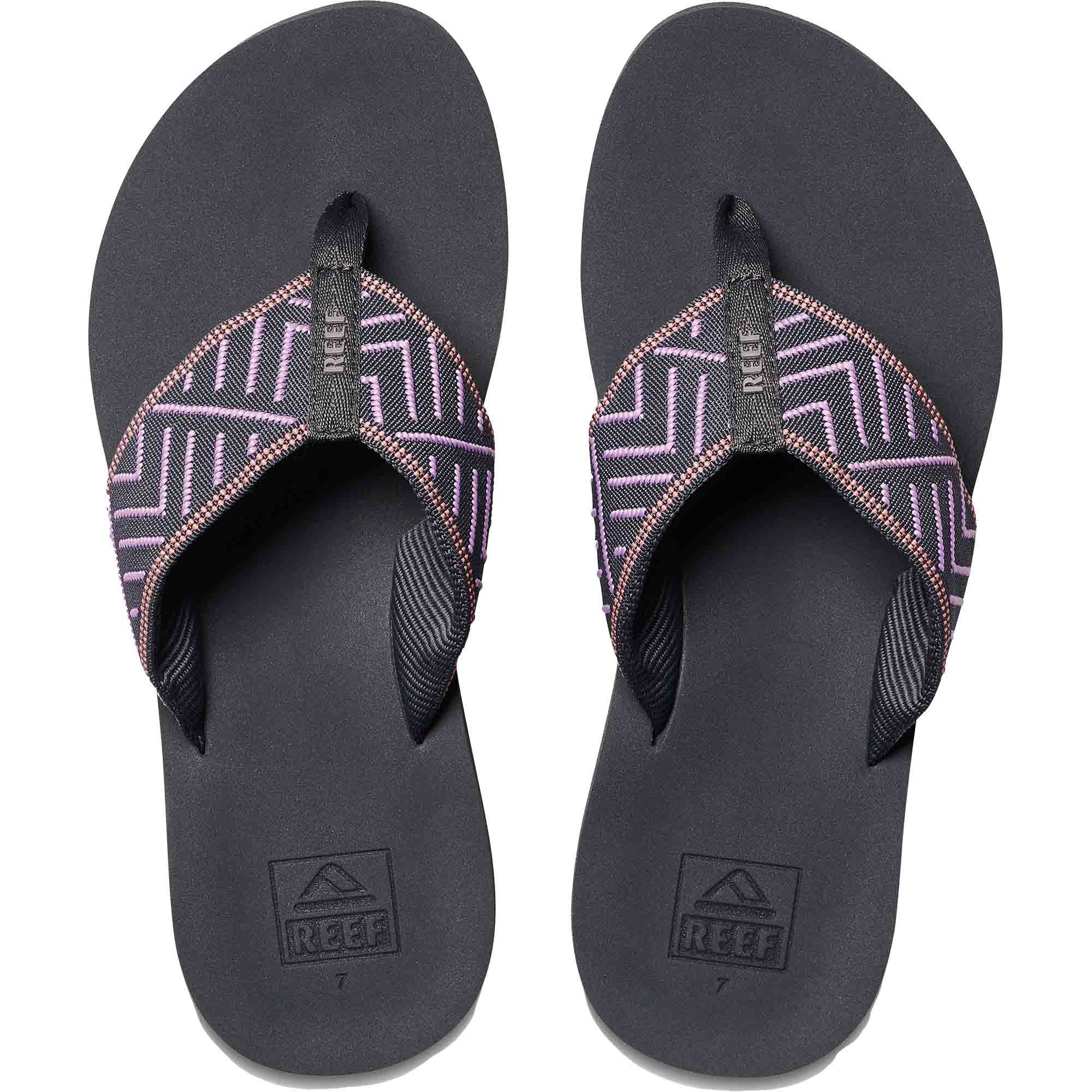 Reef Spring Woven Shadow Grau/Lila Zehentrenner