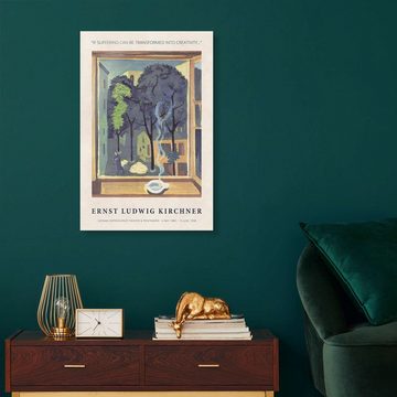 Posterlounge Acrylglasbild Ernst Ludwig Kirchner, If Suffering can be Transformed into Creativity, Wohnzimmer Landhausstil Malerei