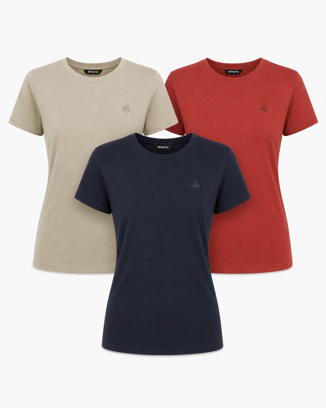DEPROC Active T-Shirt LAGUN WMS 3er-Pack