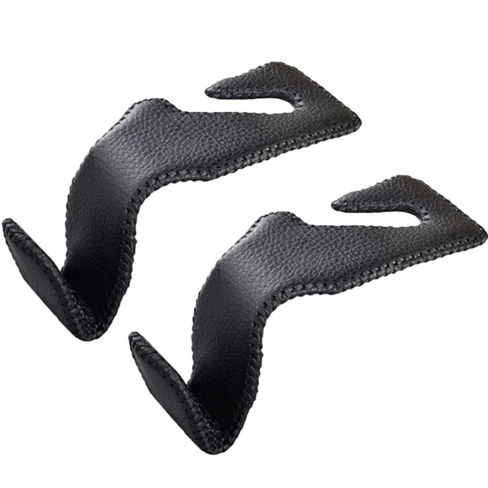 HIBNOPN Autokleiderbügel Auto Kopfstütze Haken,für Autositz Rückenhaken  Kleiderbügel Universal, (2-tlg)