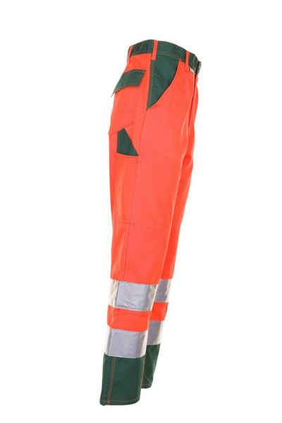 Planam Arbeitshose Bundhose Warnschutz orange/grün Größe 42 (1-tlg)