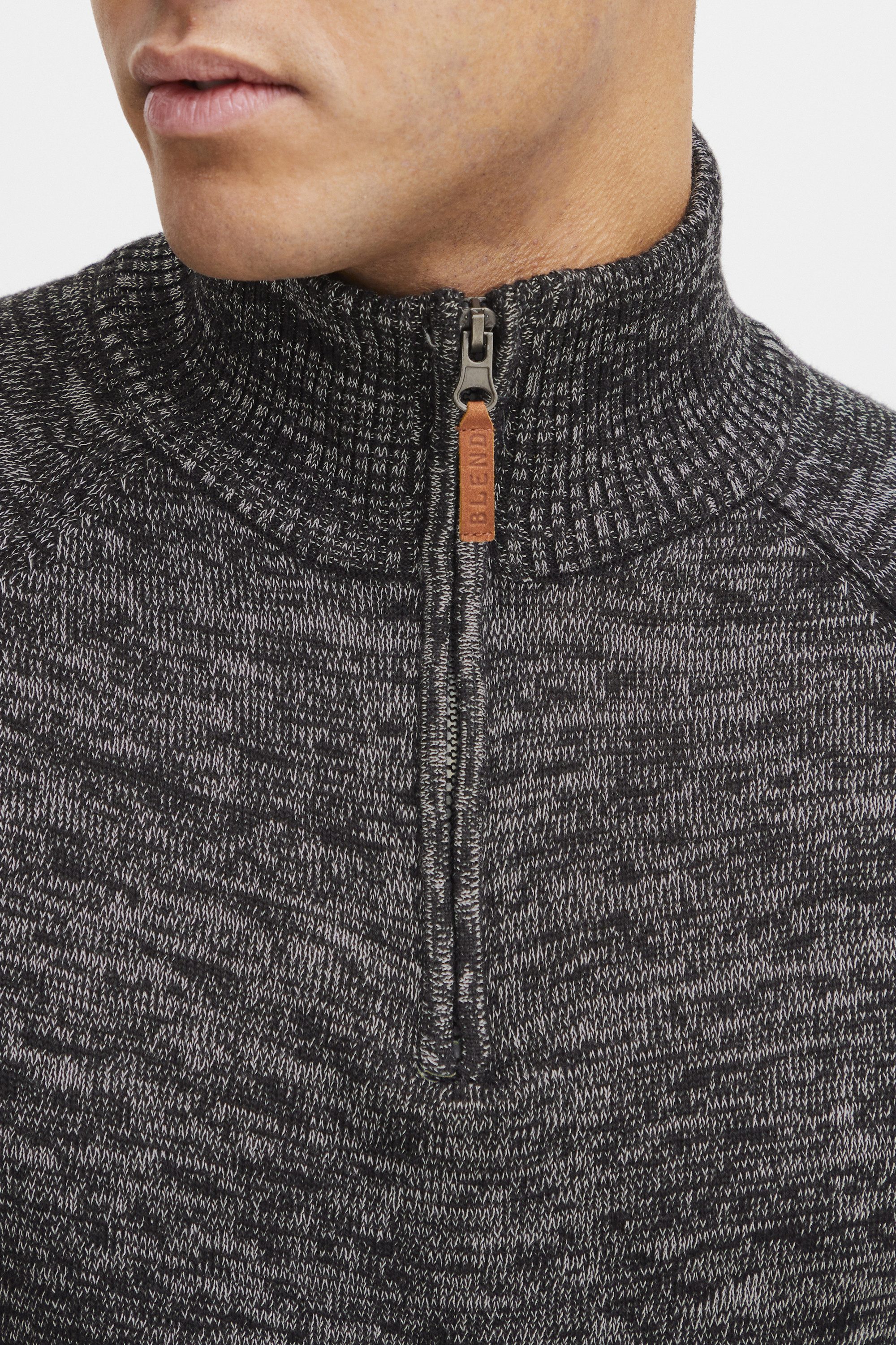Blend Troyer BHDanovan Strickpullover in MeLange-Optik