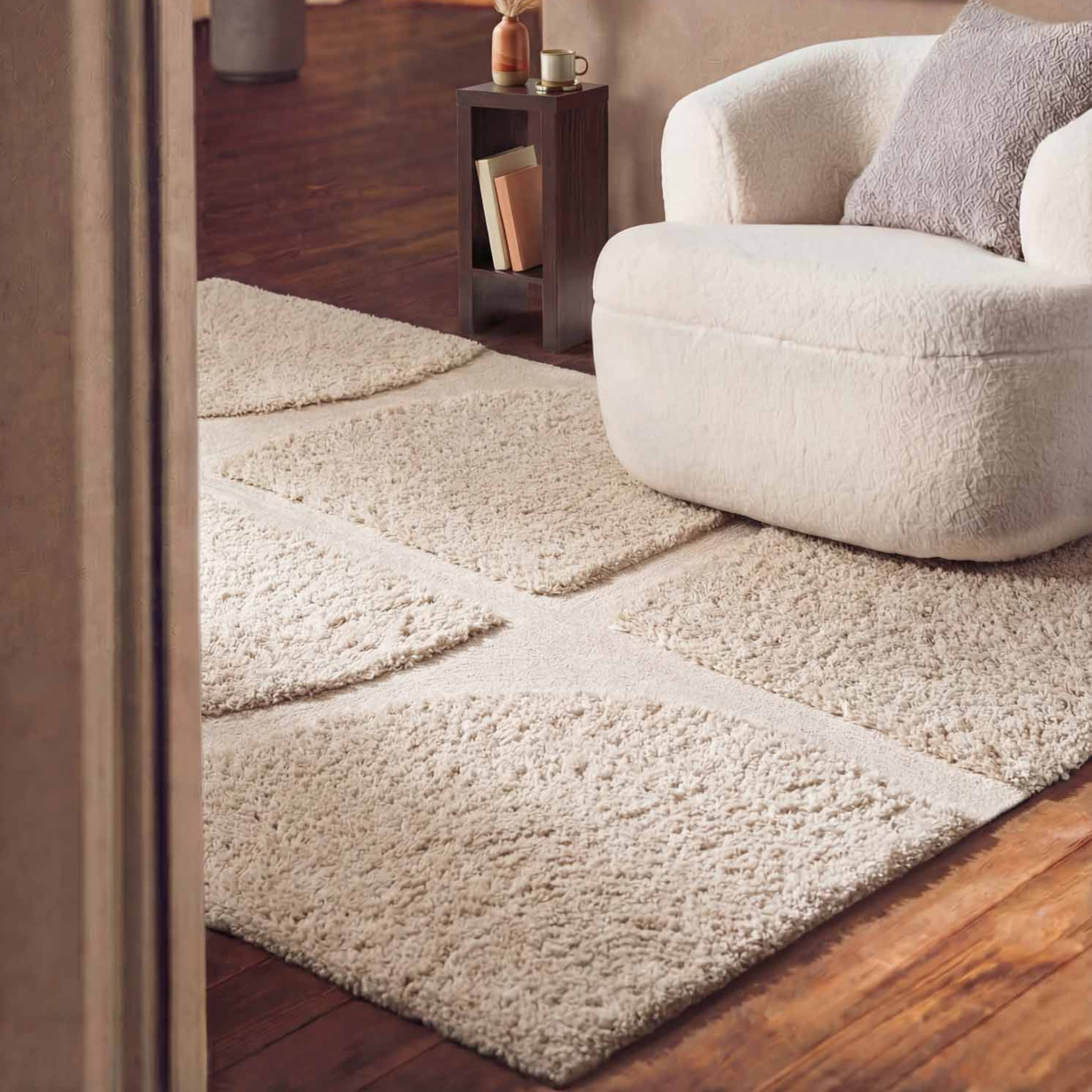 Ted Baker Hochflor-Teppich Jasper, auch in rund, rechteckig, Höhe: 25 mm, Hoch-Tief-Struktur, Weich, Shaggy, Modern, Wohnzimmer, Schlafzimmer