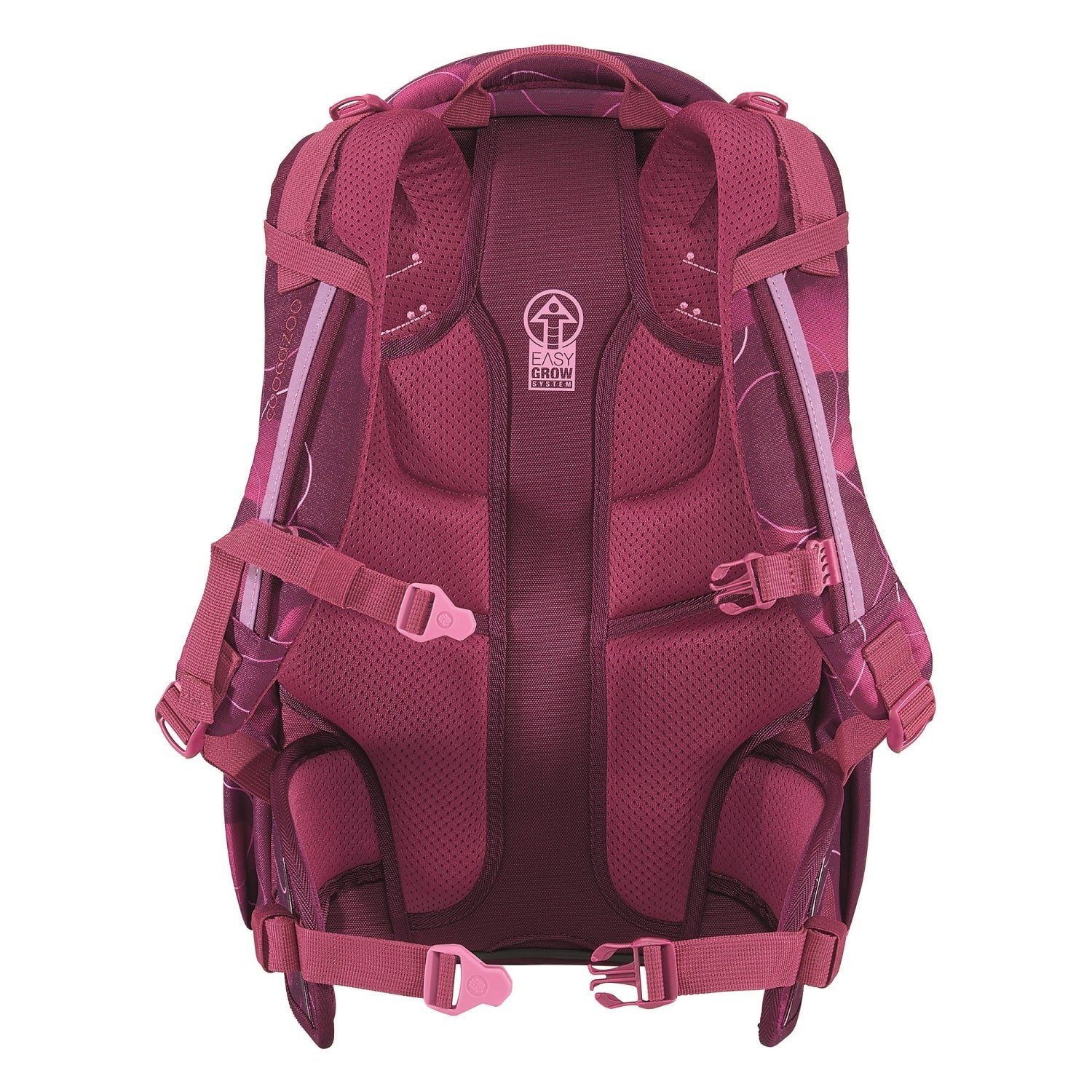 coocazoo Schulranzen Schulrucksack MATE Berry Bubbles (1 Stück), ergonomisch, reflektiert, Körpergröße: 135 - 180 cm