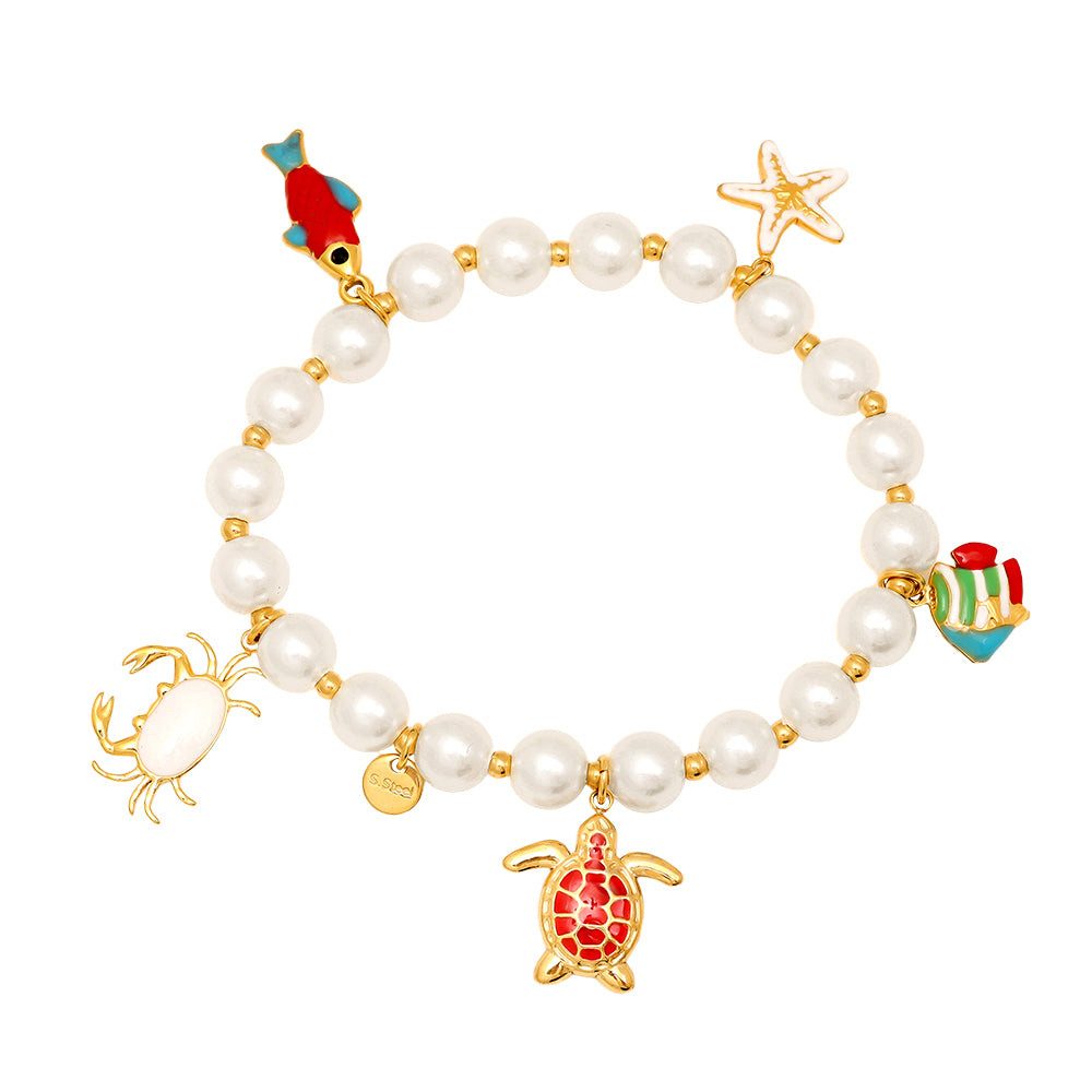 Cala Rose Edelstahlarmband OCEAN PEARL