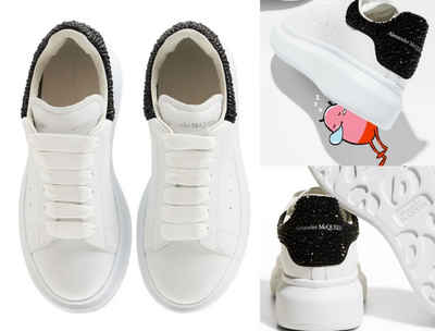 ALEXANDER MCQUEEN Alexander McQueen Kids Crystal Embellished Oversized Sneakers Schuhe S Sneaker