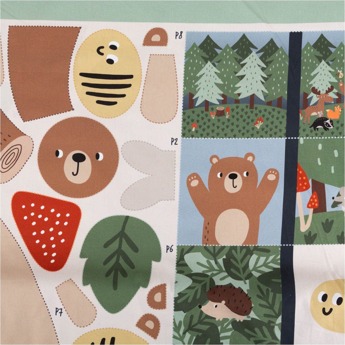 SCHÖNER LEBEN. Stoff Baumwollstoff Meterware Popeline Digitaldruck Baby Spielbogen bunt, allergikergeeignet,atmungsaktiv,pflegeleicht,Digitaldruck