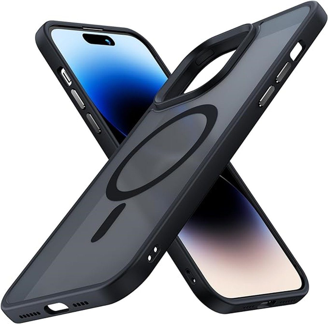 XDeer Smartphone-Hülle Magnetische Hülle für iPhone  15/Pro/ProMax,Kompatibel mit MagSafe, Schutzhülle Rutschfest HandyHülle  Magnet Phone Case Cover