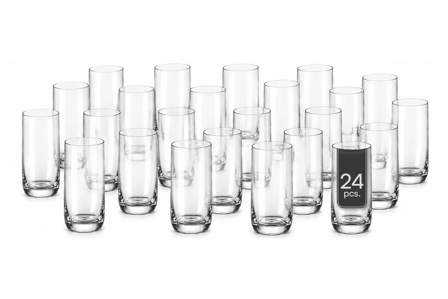 LEONARDO Longdrinkglas DAILY, 230 ml Fassungsvermögen, 24er Set, 1-tlg., Glas, Spülmaschinengeeignet
