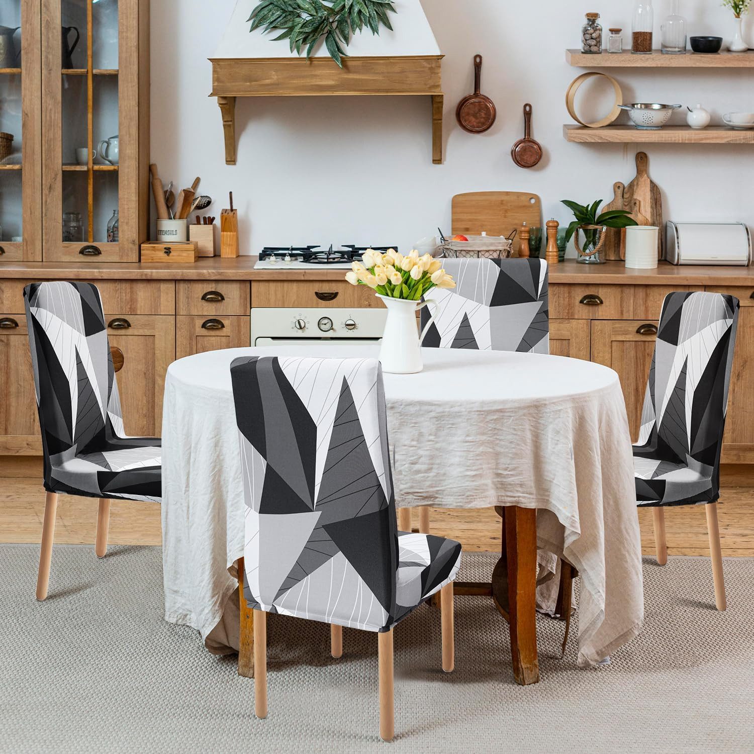 Coonoor Stuhlhusse Stretch Stuhlbezug,Graffiti Modernes Muster Waschbar Stu günstig online kaufen