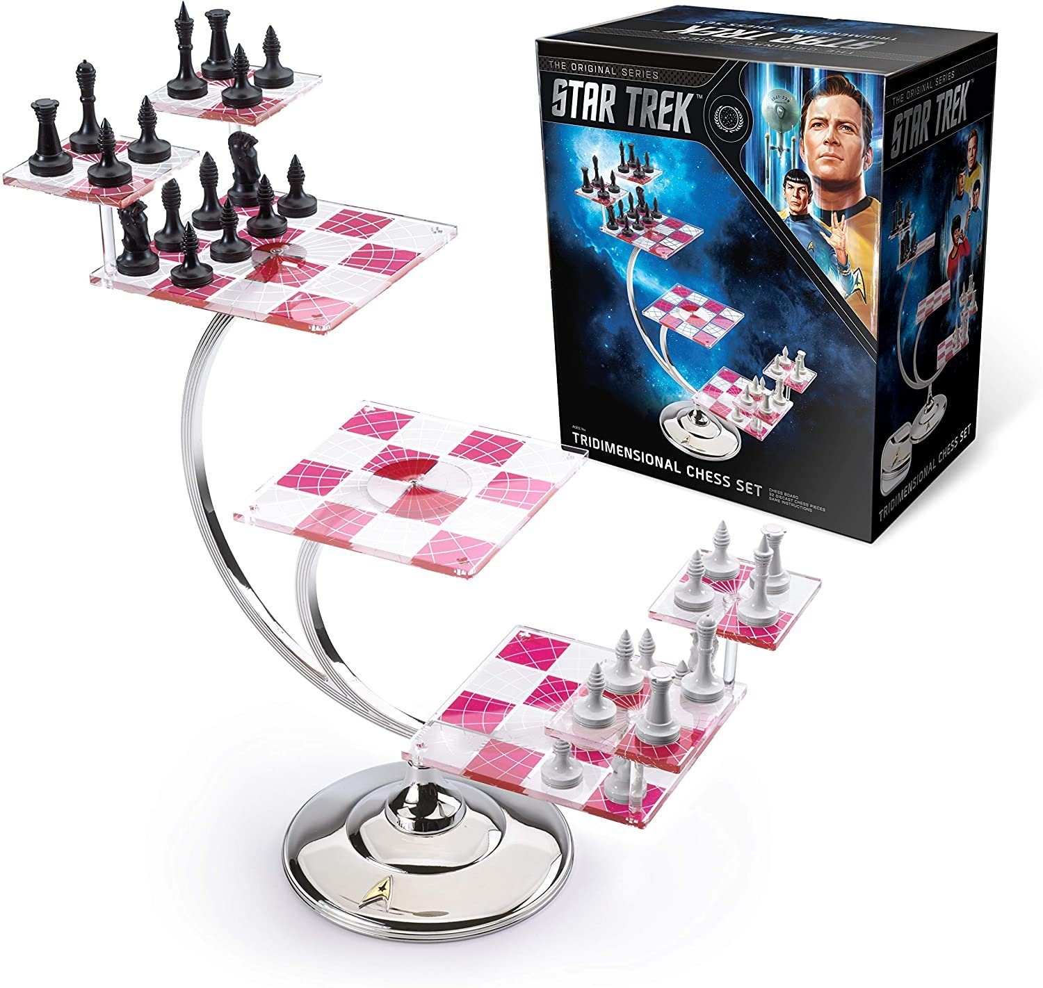 The Noble Collection Spiel, STAR TREK - Tridimensional Chess Set - Dreidimensionales Schachspiel