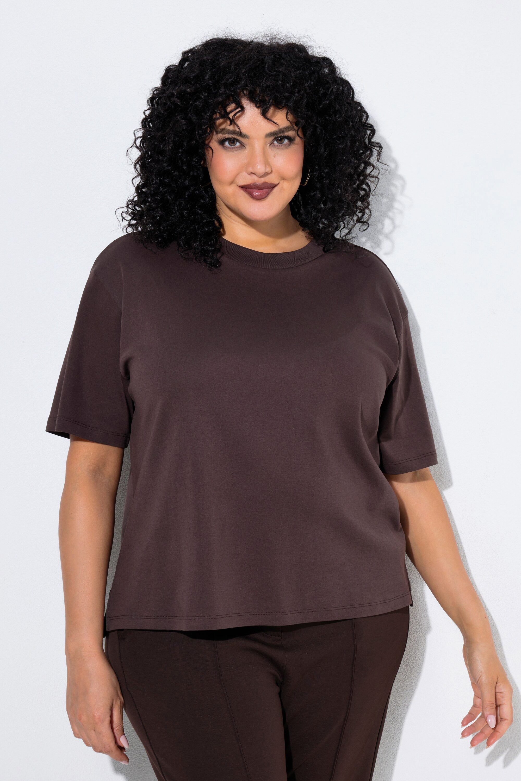 Ulla Popken T-Shirt T-Shirt Boxy Fit Oversized Interlock Jersey