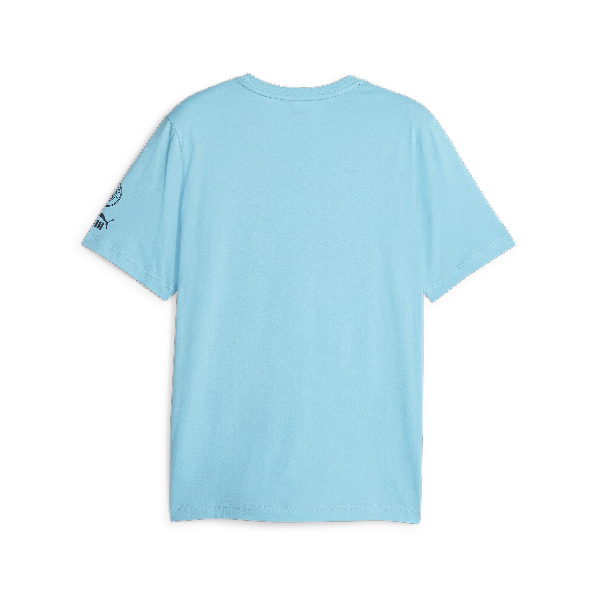 PUMA T-Shirt Manchester City FtblCore Dark Graphic T-Shirt Navy Hero Herren Black Blue