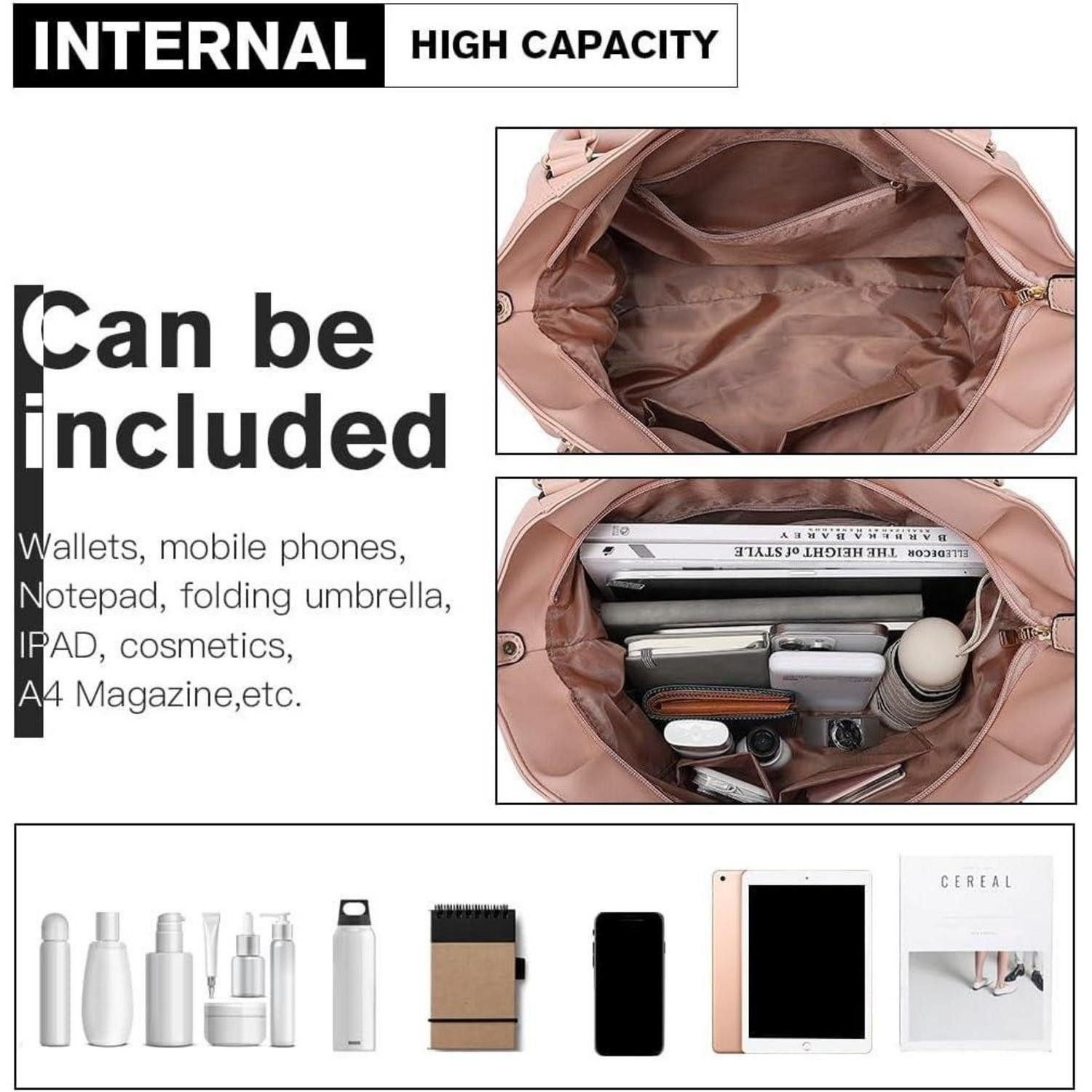 LuxusKollektion Schultertasche Tote Tasche Umhängetasche große Handtasche Weiche PU Leder