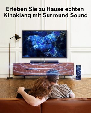 Ultimea Tapio VII 2.1 Soundbar (190 W, Bluetooth Soundbar mit Subwoofer Surround Heimkino Soundsystem)