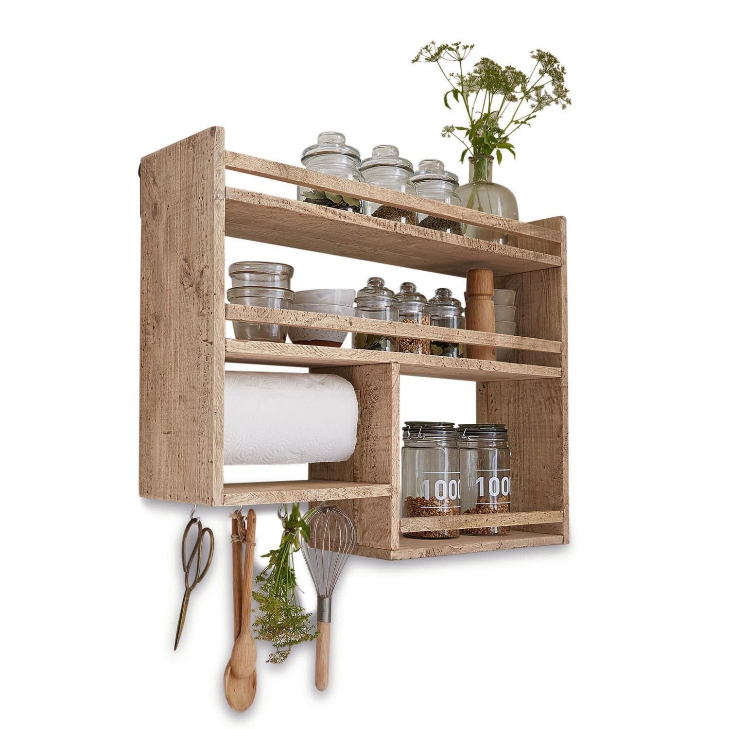 Mirabeau Wandregal Gewürzregal Loré braun günstig online kaufen