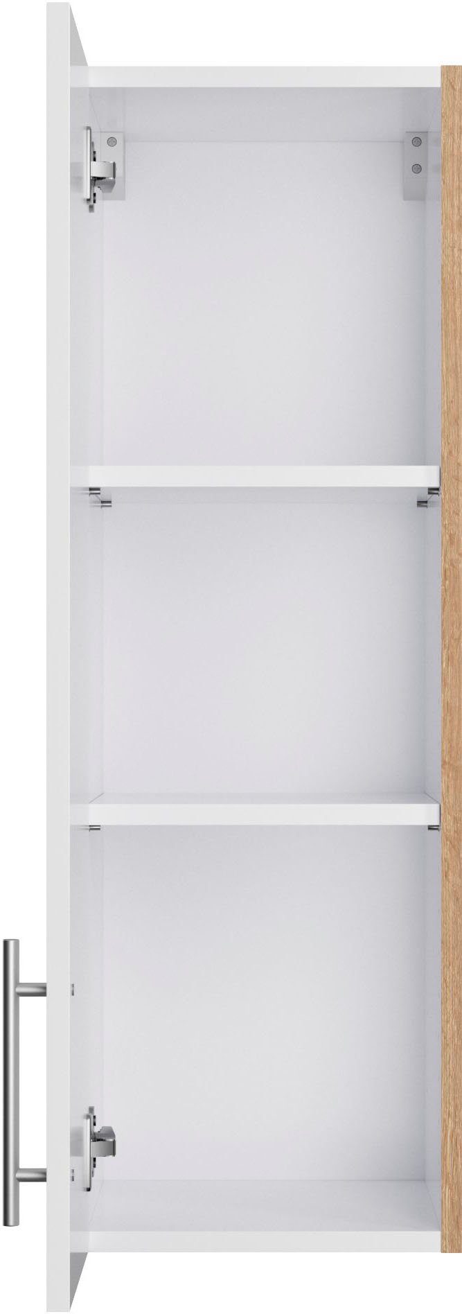 OPTIFIT Hängeschrank Ahus Breite 30 cm | Nachbildung weiß matt/wildeiche Nachbildung wildeiche