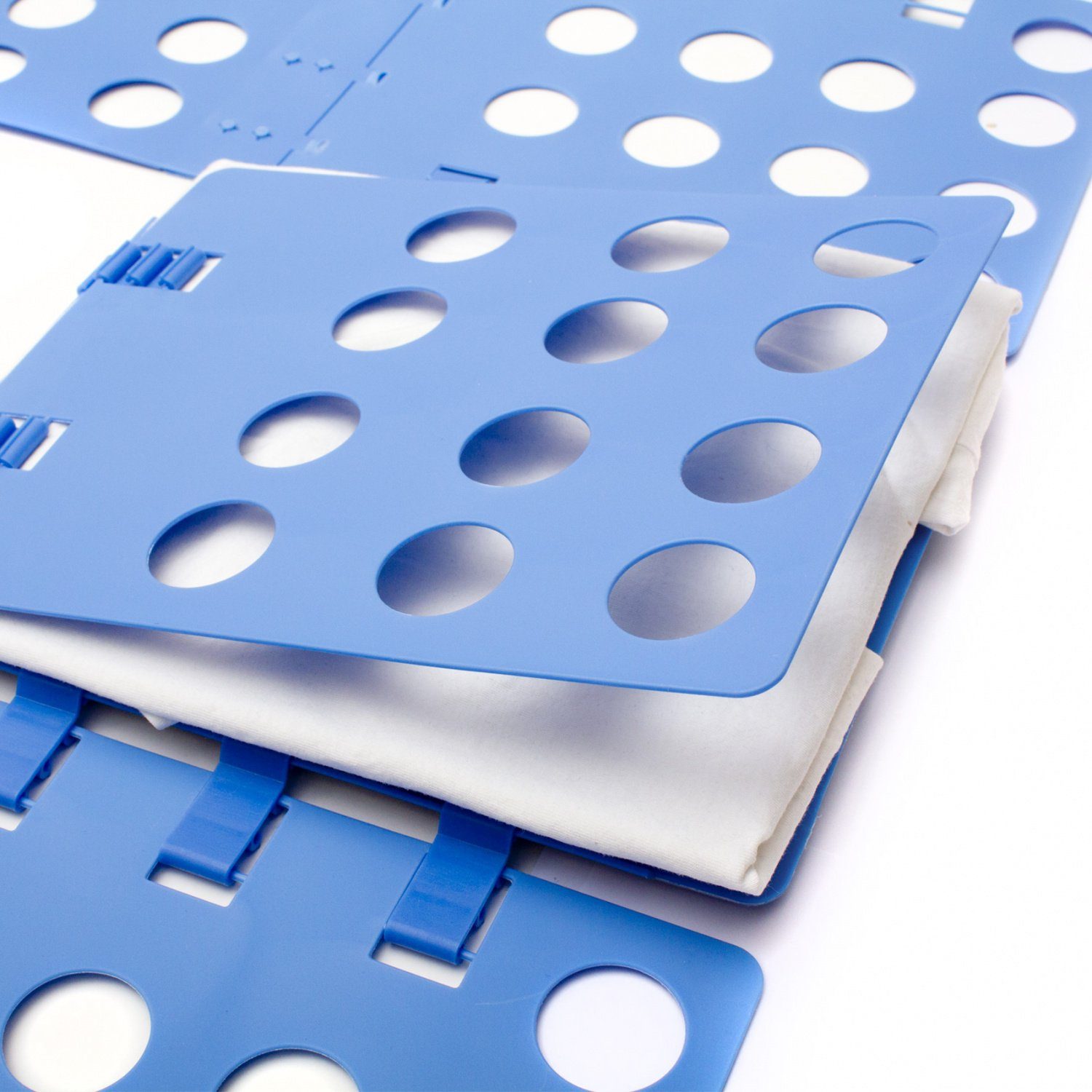 Goods+Gadgets Faltbox Profi Wäschefalter – Wäsche Faltbrett Hemden & Pullover (Falthilfe), Wäsche-Faltbrett Hemdenfalter