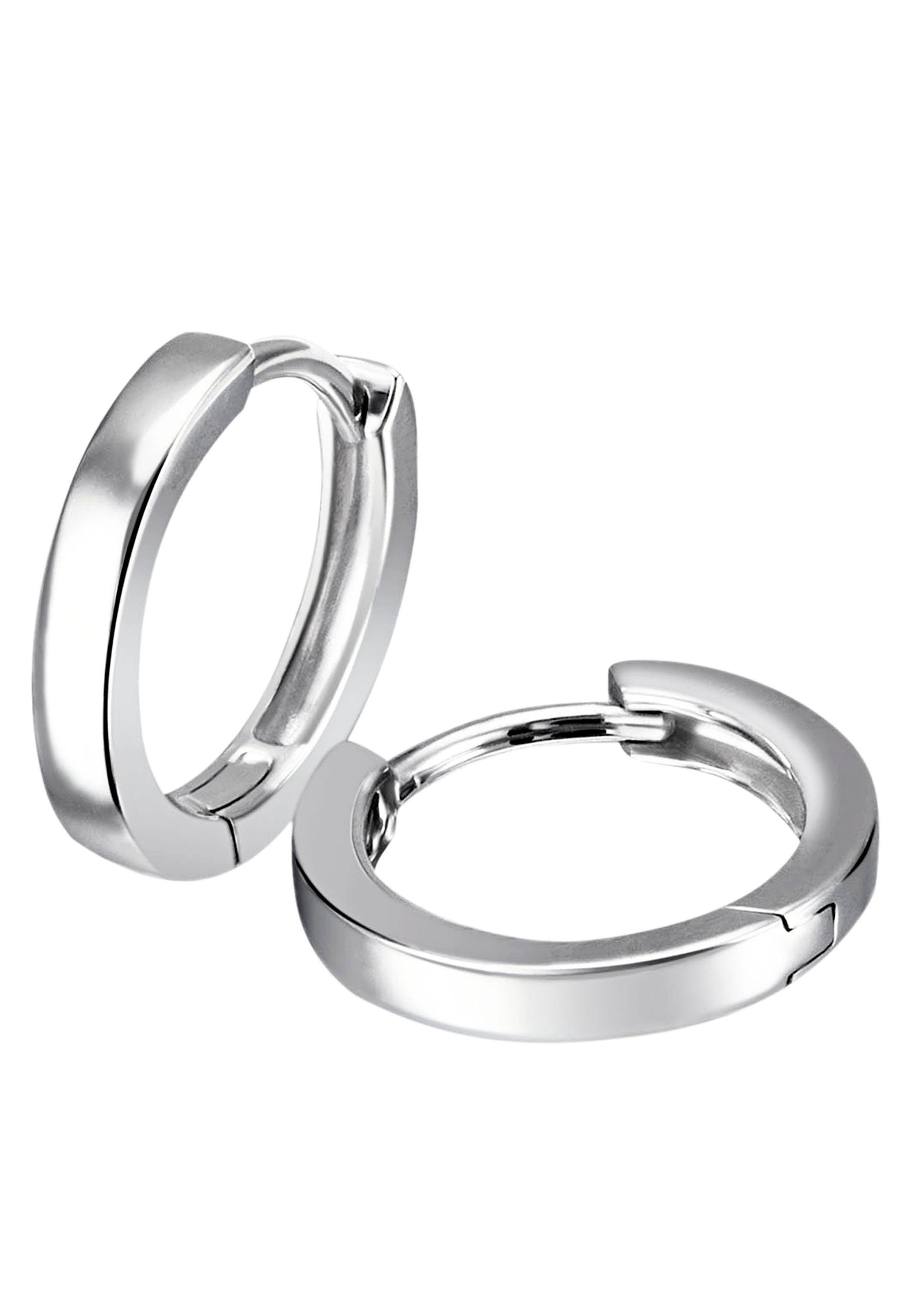 Paar Creolen Schmuck Geschenk Silber 925 Ohrschmuck glänzend