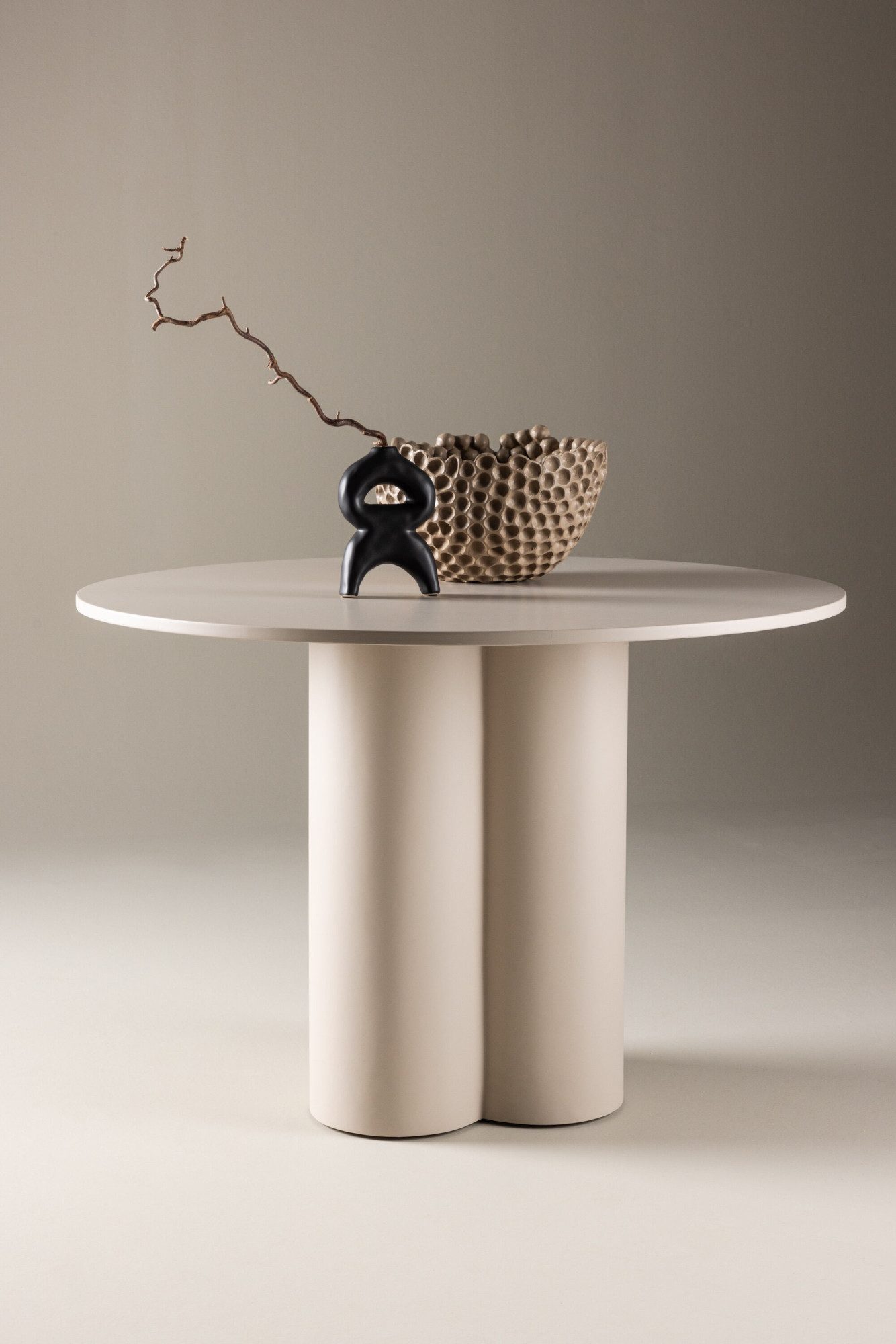 Venture Home Esstisch Olivia, runder Esstisch, einladend, Ø 110 cm, Esszimmertisch, MDF, rund, einheitlich, gesellig, einladend