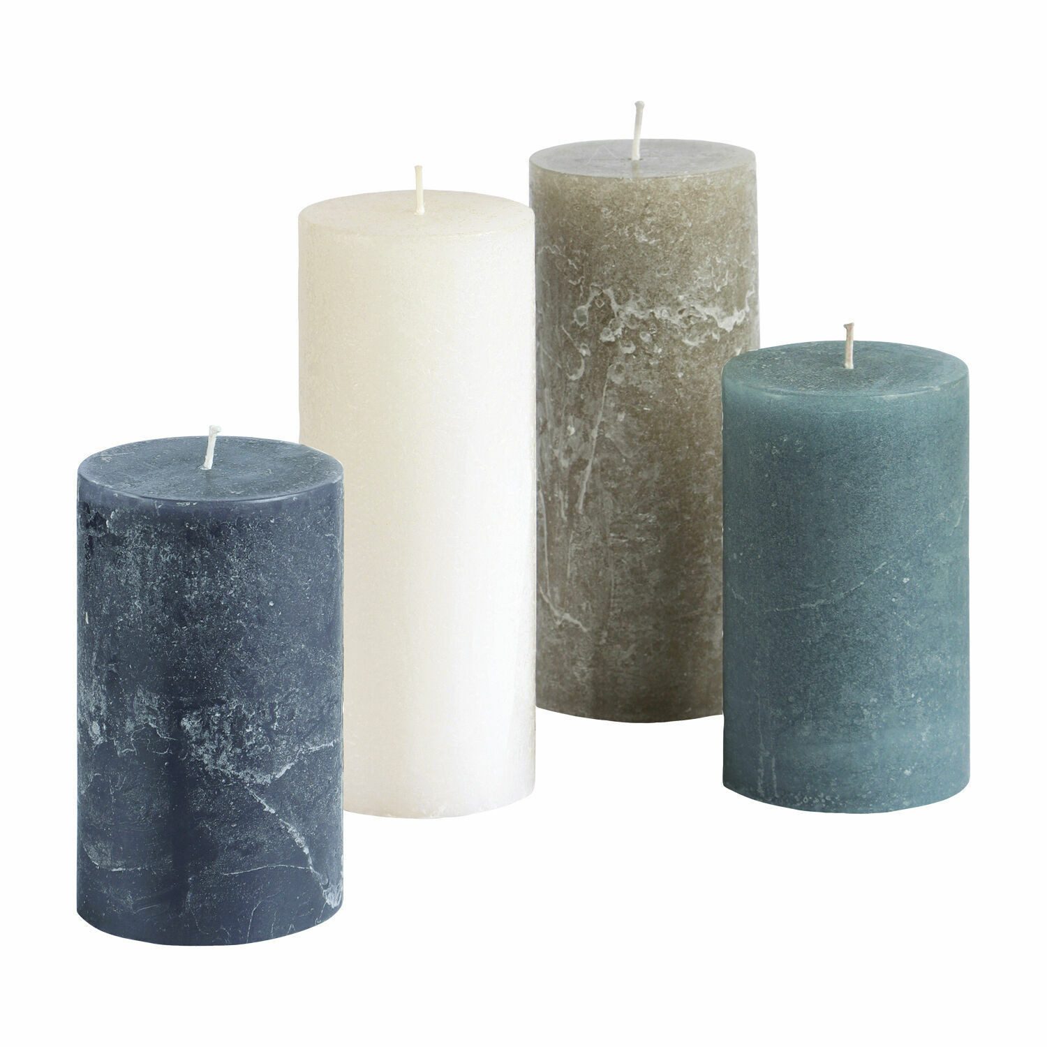 Mirabeau Stumpenkerze Kerze 4er Set Berekua bunt (4er Set, 4er Set), none
