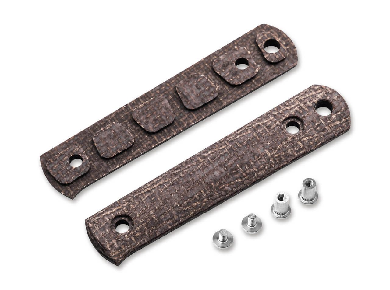 Böker Manufaktur Solingen Griffschale Böker Solingen BFF Packlite Griffschalen Jute Micarta Bison Smooth (6-St), Schrauben inklusive