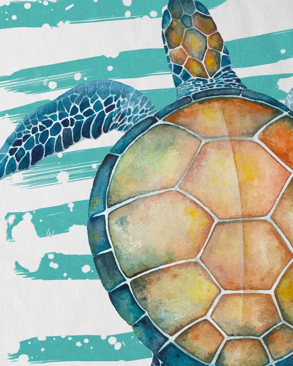 style3 T-Shirt Turtle Power schildkröte strand günstig online kaufen