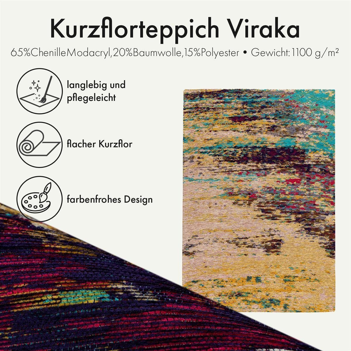 Qiyano Teppich Kurzflorteppich Viraka 600 Multi günstig online kaufen