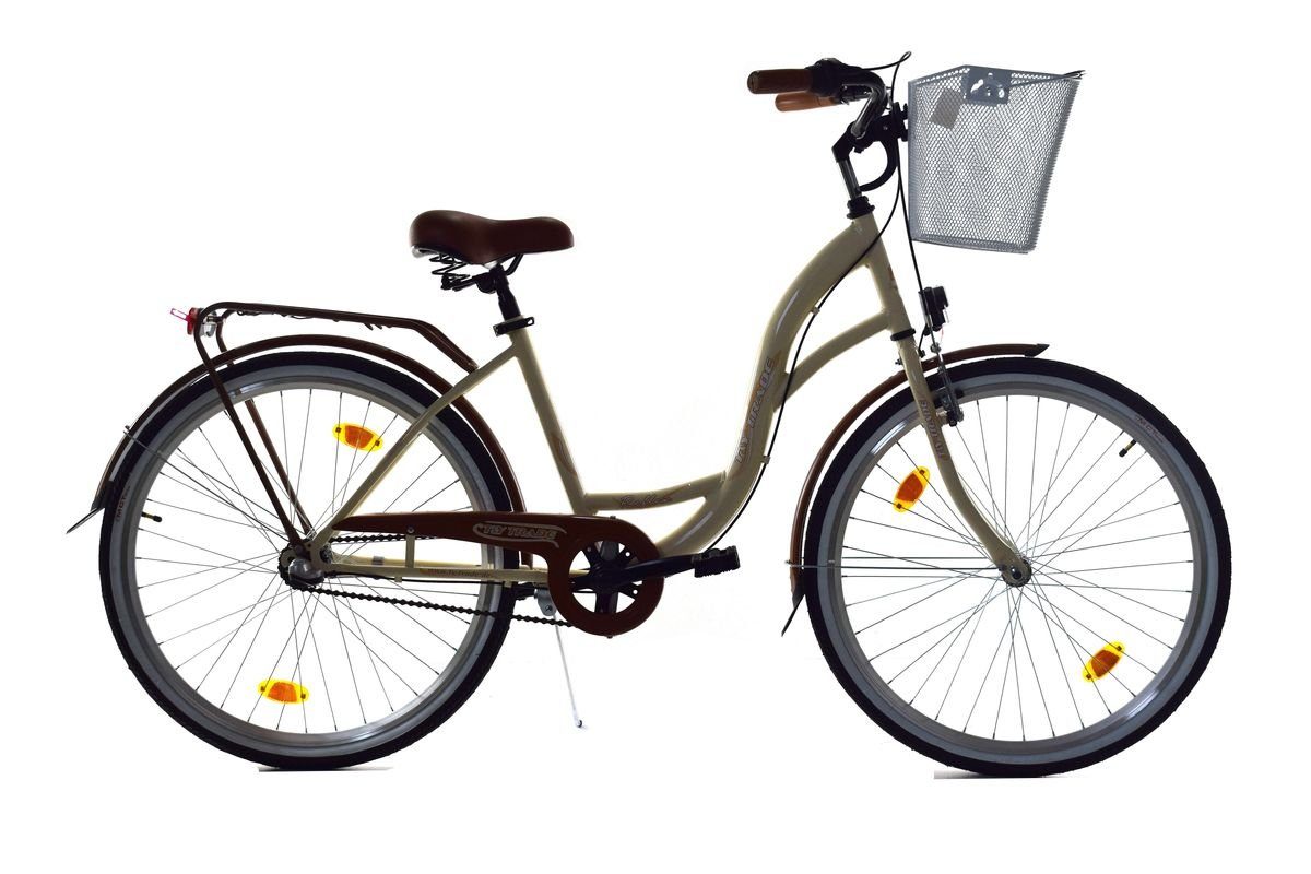 Cityrad 26 Zoll Kinder Mädchen Damen City Fahrrad Bike Rad NEXUS Reflex Beige