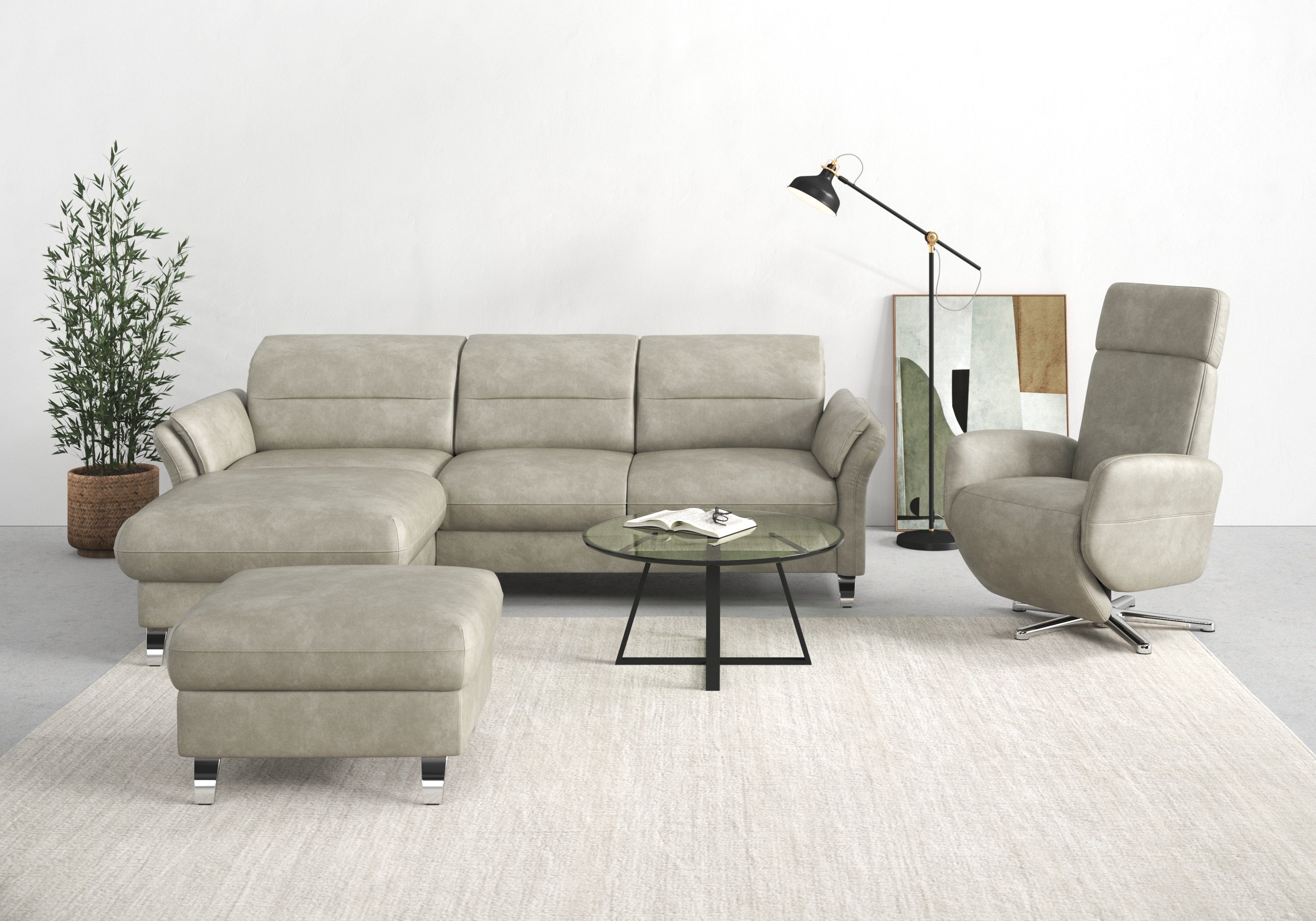 sit&more Ecksofa Grenoble L-Form mit Federkern, günstig online kaufen