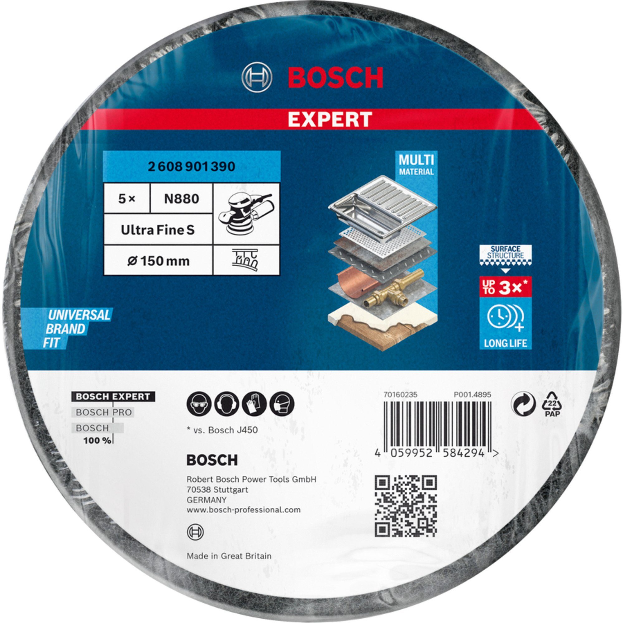 Professional Schleifscheibe Bosch Vliesscheibe Accessories BOSCH N880 Expert Bosch